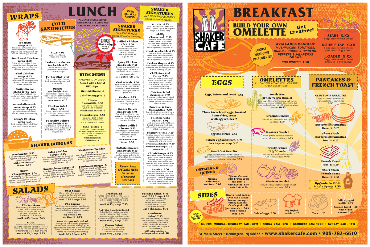 bold, personable menu design for dempsey enterprises, llc bold, personable menu design for dempsey enterprises, llc