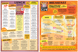 Menu Design by PATRICK KING GRAPHICS for Dempsey Enterprises, LLC | Design: #2653552
