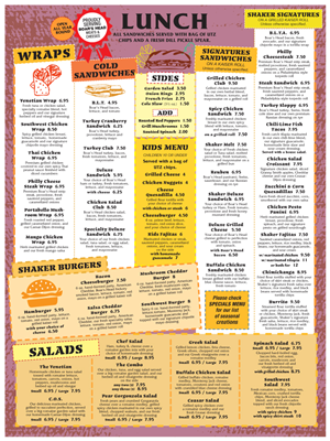 Menu Design by PATRICK KING GRAPHICS for Dempsey Enterprises, LLC | Design: #2718899