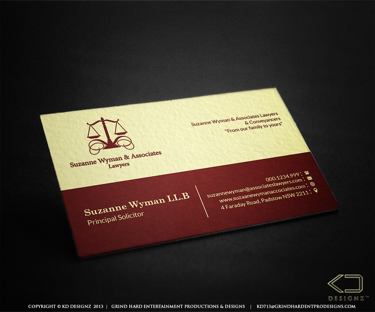 Business Card Design by KD Designz for this project | Design #2610896