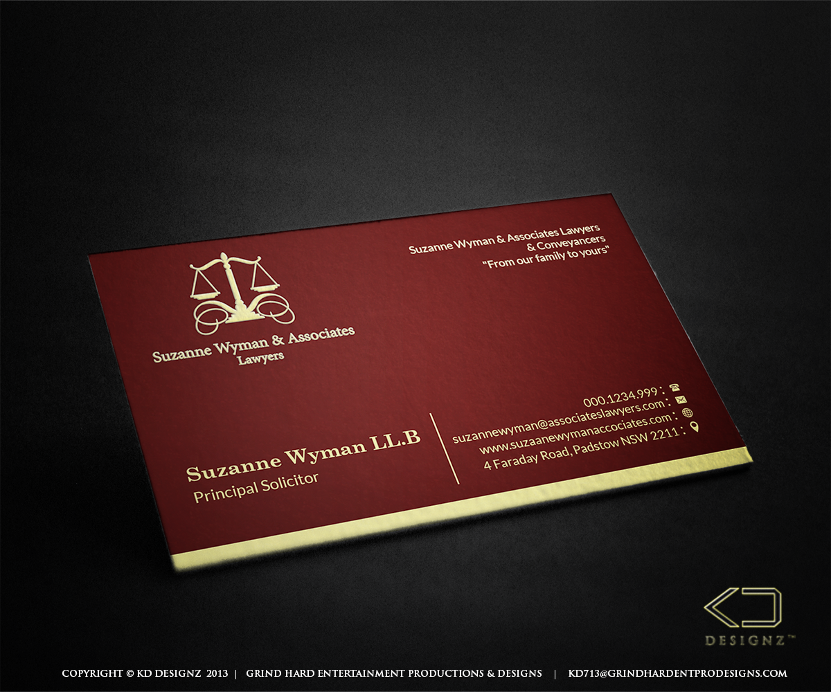 Business Card Design by KD Designz for this project | Design #2611035