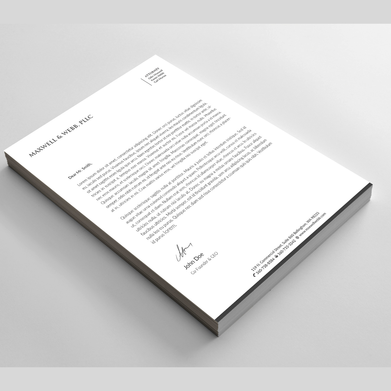 Stationery Design by Right_D for Precedent Forms | Design #15533249