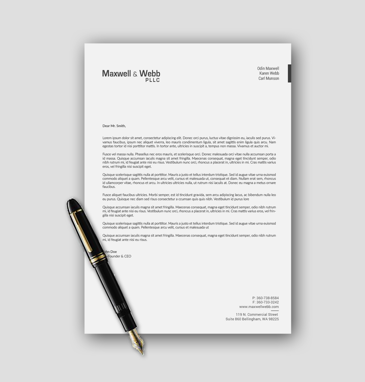 Stationery Design by chandrayaan.creative for Precedent Forms | Design #15639176