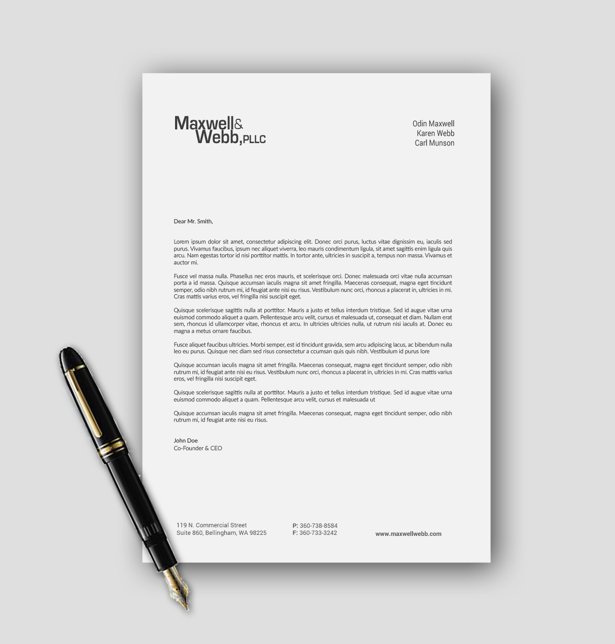 Stationery Design by chandrayaan.creative for Precedent Forms | Design #15639520