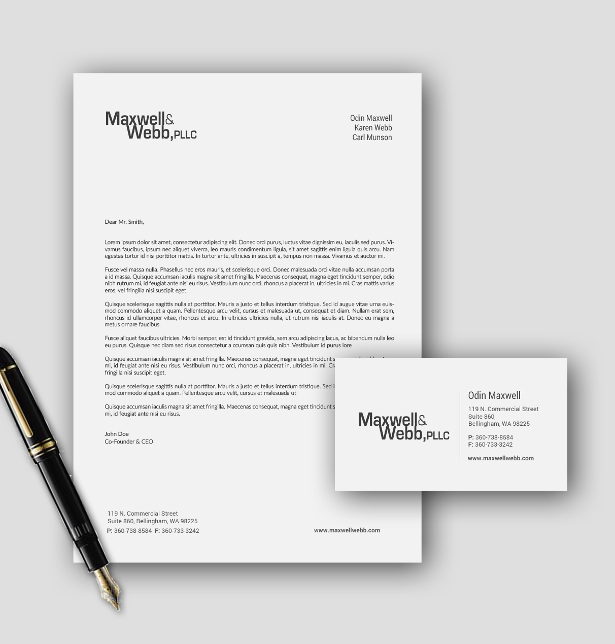 Stationery Design by chandrayaan.creative for Precedent Forms | Design #15639787