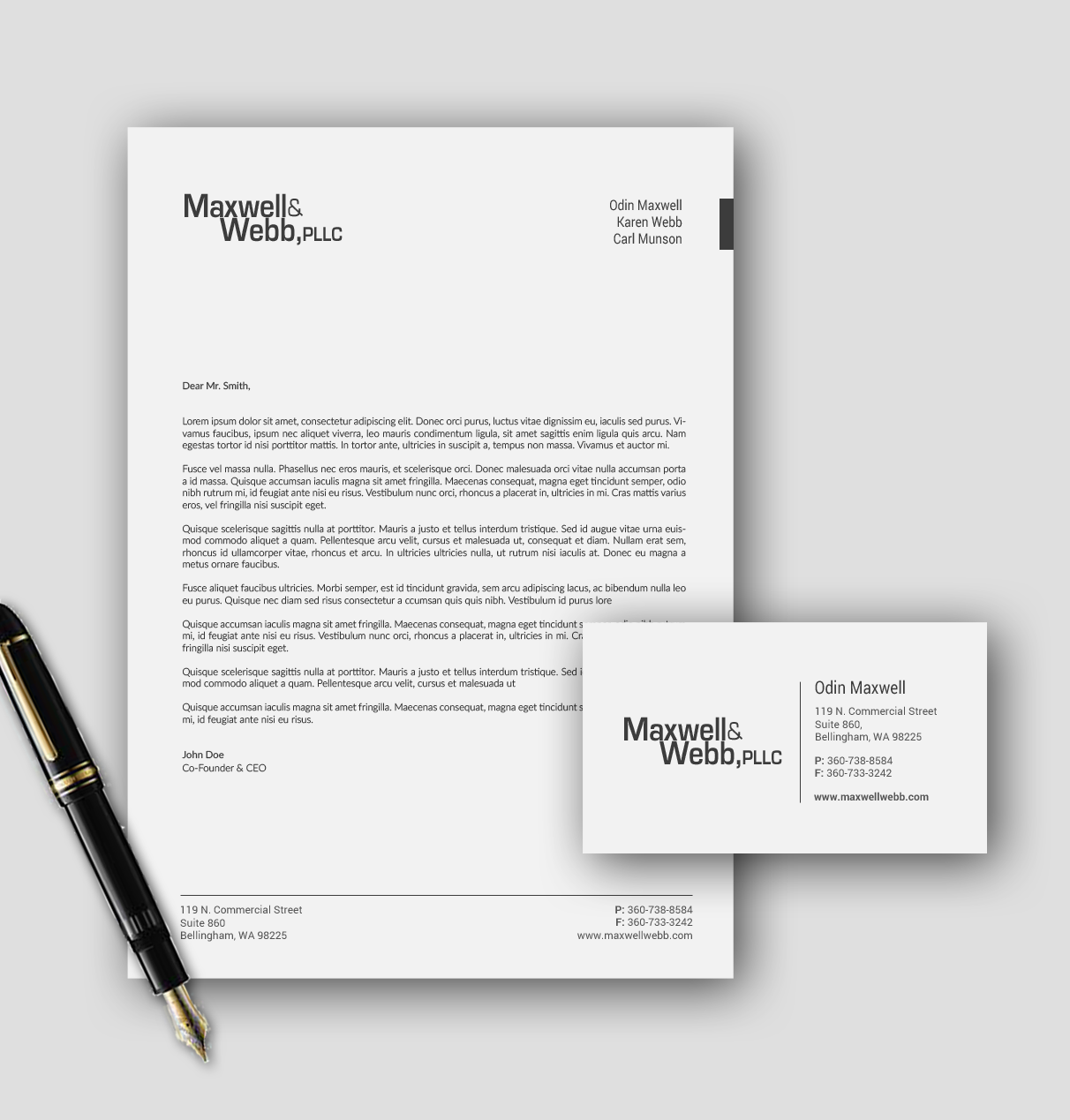 Stationery Design by chandrayaan.creative for Precedent Forms | Design #15639788