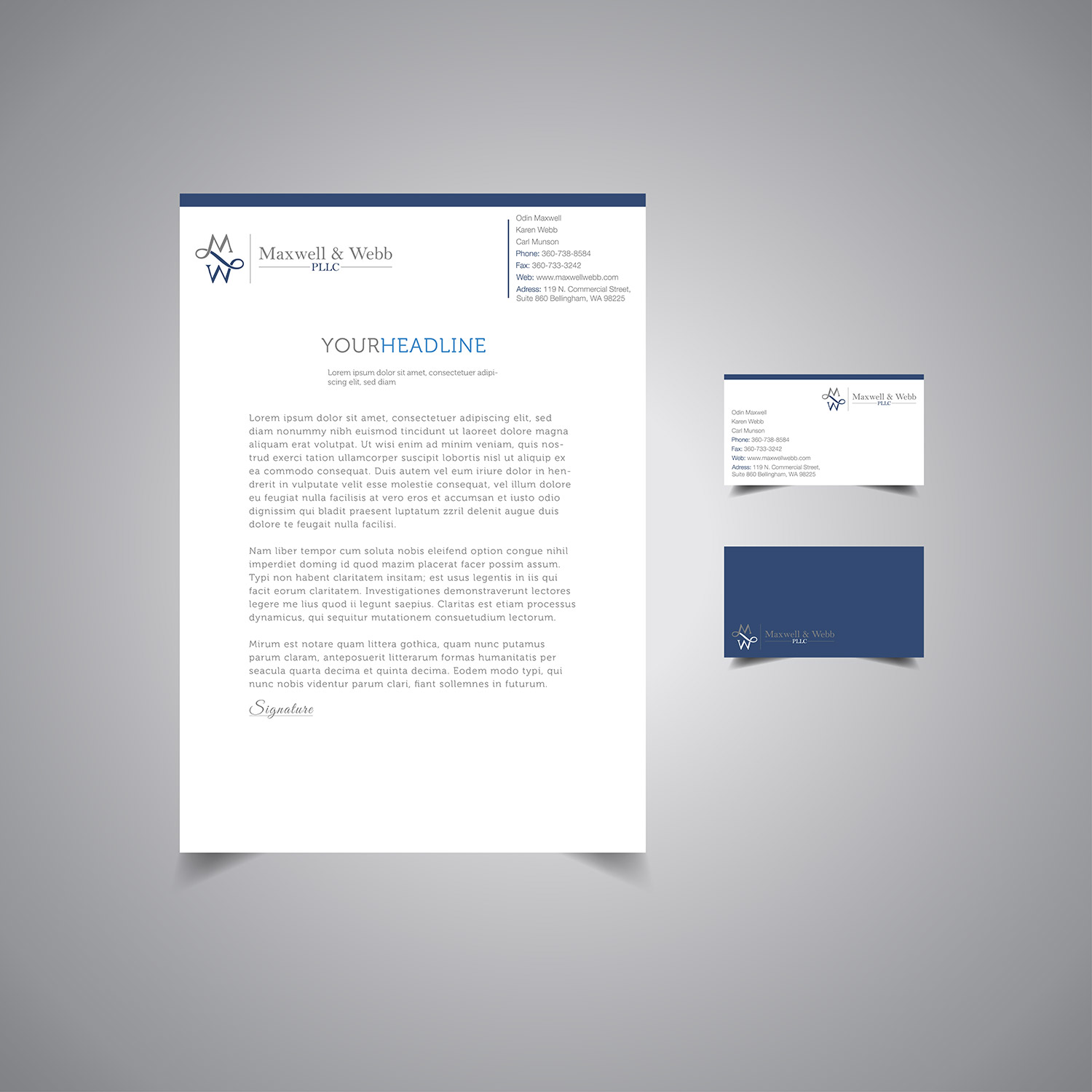 Stationery Design by promax58 for Precedent Forms | Design #15569000