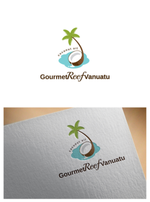 Gourmet Reef Vanuatu ...Coconut Oil | Logo Design by somani