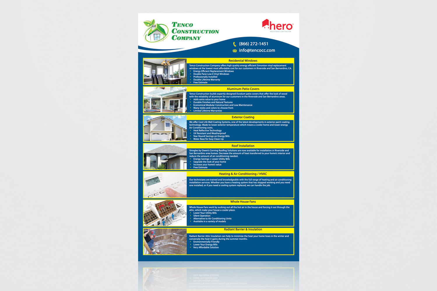 Flyer Design by - SWING - for Tenco Construction | Design #15493886