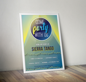 Book your next party or event with us | Diseño Gráfico por desainerd