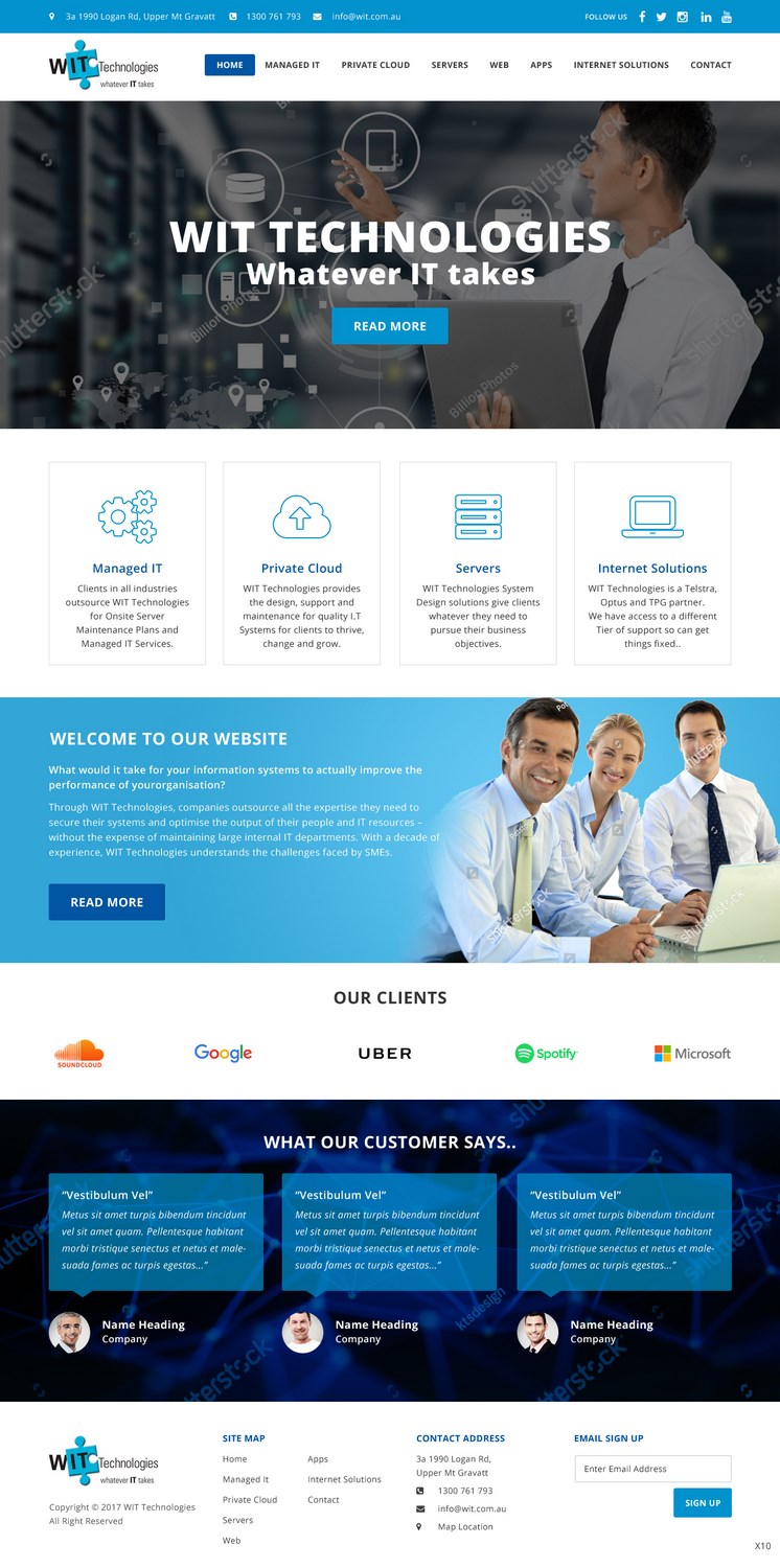 Diseño Web por pb para WIT Technologies | Diseño #15825532