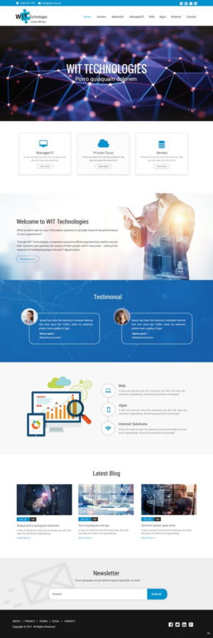 Diseño Web por pb para WIT Technologies | Diseño: #15825542