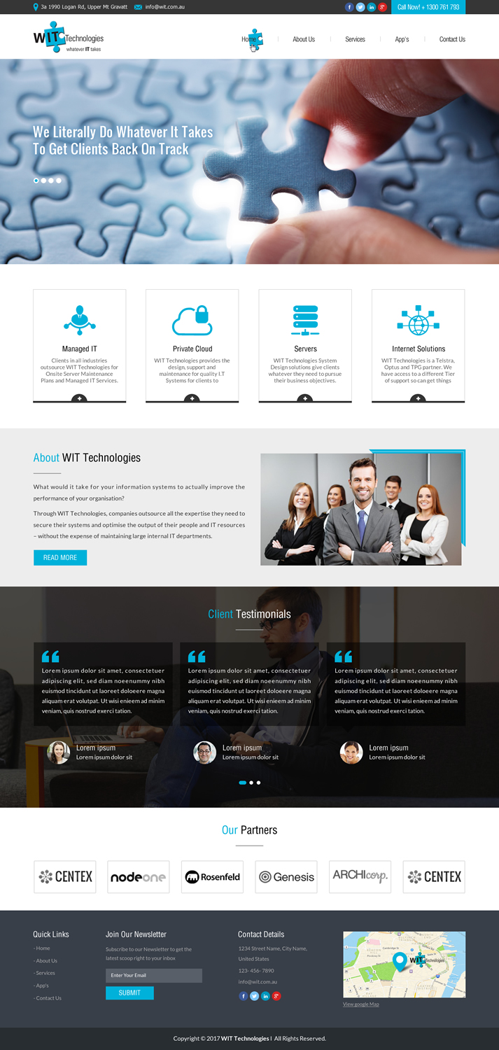Web Design by Sbss for WIT Technologies | Design #15828364