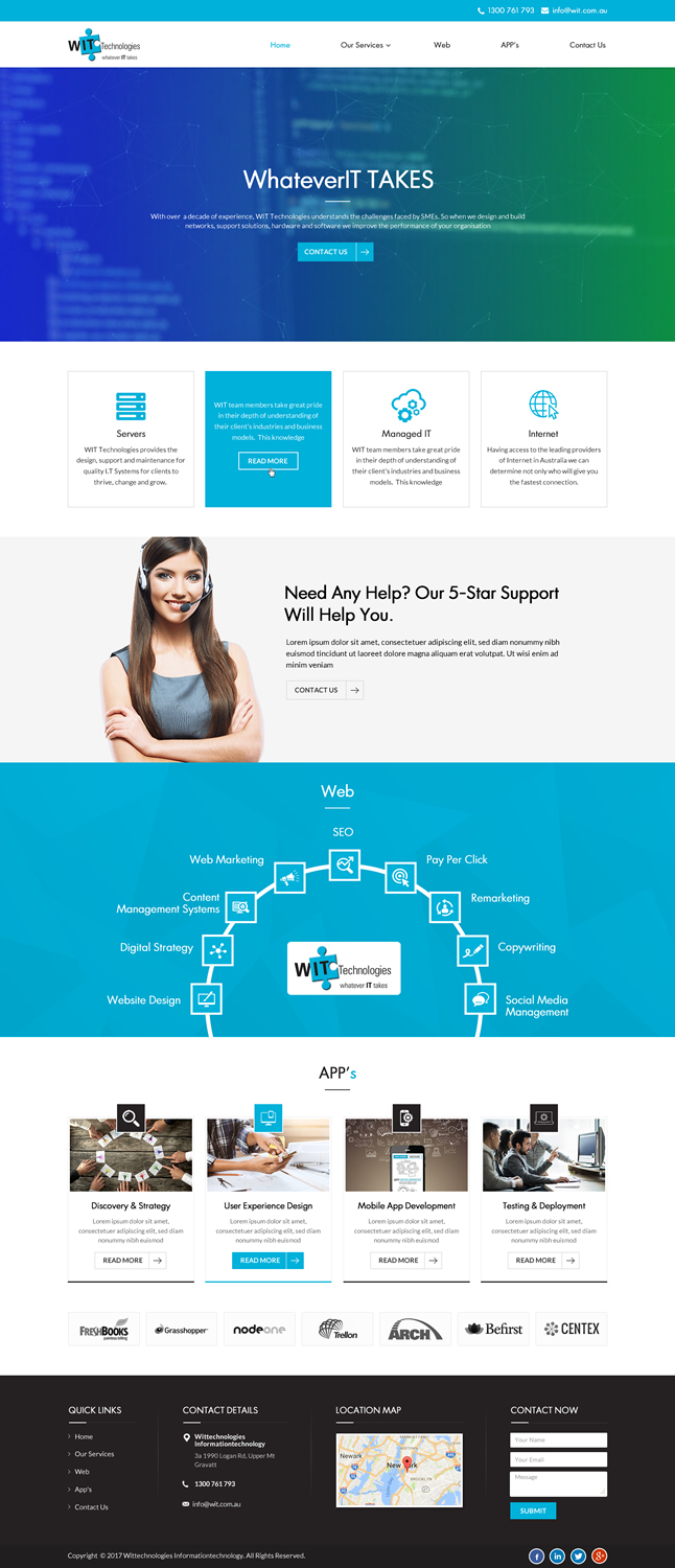 Web Design by Sbss for WIT Technologies | Design #15830035