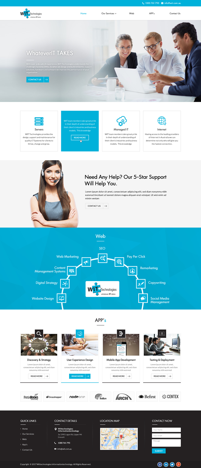 Web Design by Sbss for WIT Technologies | Design #15831905