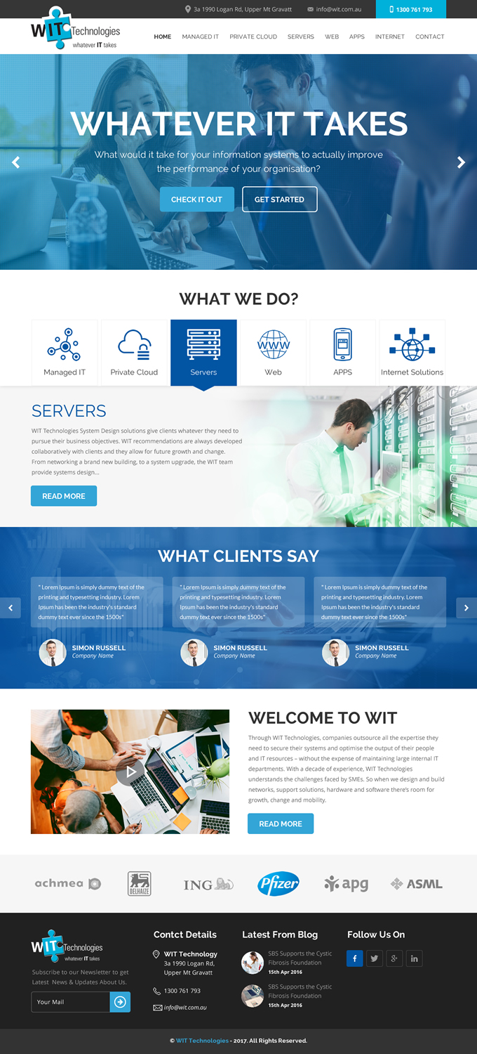 Diseño Web por rightway para WIT Technologies | Diseño #15820155
