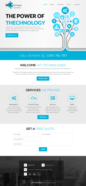 Web Design par rightway pour WIT Technologies | Design : #15821498