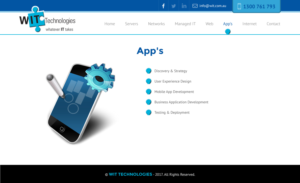 Web Design par rightway pour WIT Technologies | Design : #16126351