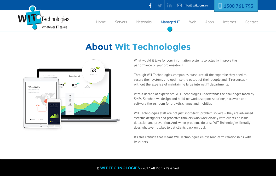 Diseño Web por rightway para WIT Technologies | Diseño #16126352