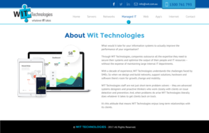 Web Design par rightway pour WIT Technologies | Design : #16126352