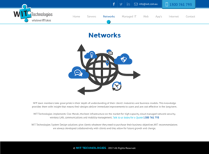 Web Design par rightway pour WIT Technologies | Design : #16126397