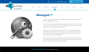 Web Design par rightway pour WIT Technologies | Design : #16126427