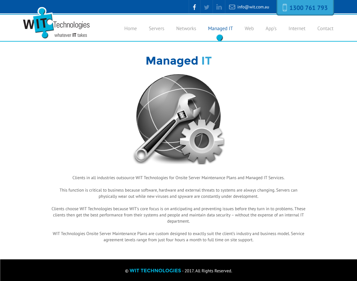 Web Design par rightway pour WIT Technologies | Design #16126429