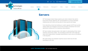 Web Design par rightway pour WIT Technologies | Design : #16126470