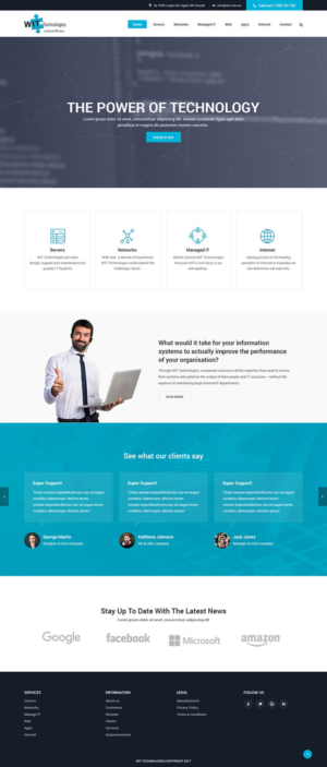 Web Design par syrwebdevelopment pour WIT Technologies | Design : #15912191