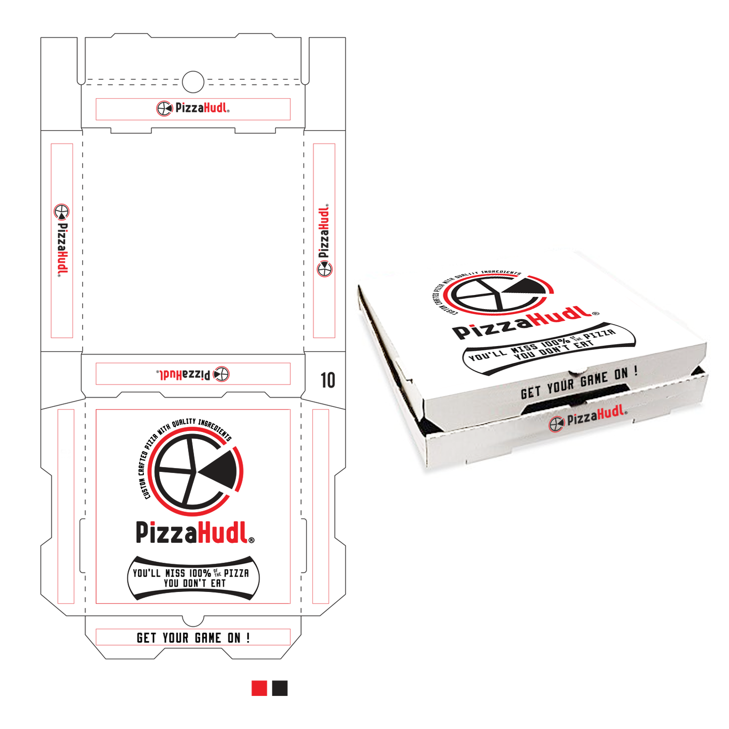 Packaging Design by Soula Vetter for PizzaHudl | Design #15477478