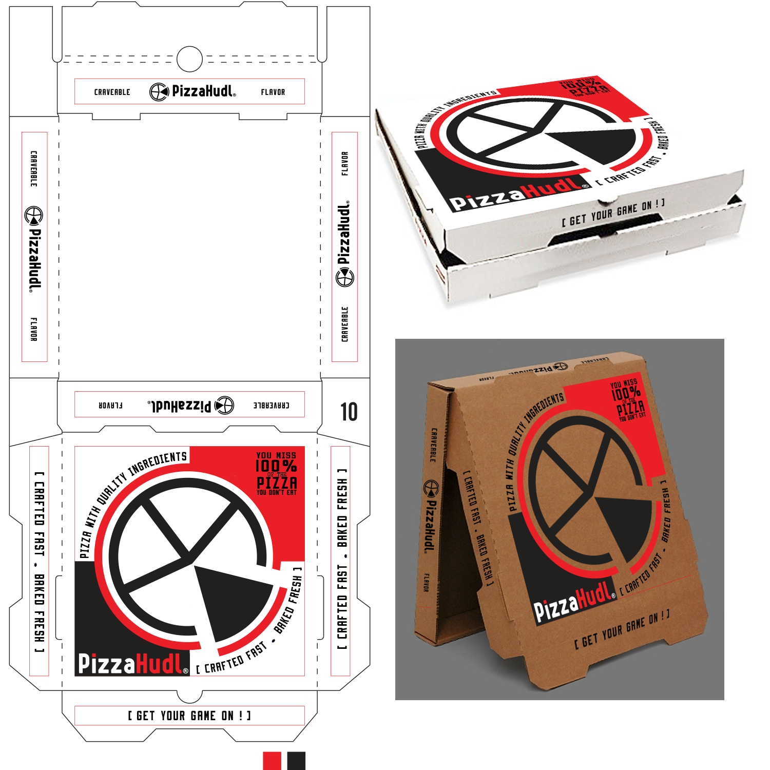 Verpackungs-Design von Soula Vetter für PizzaHudl | Design #15502357