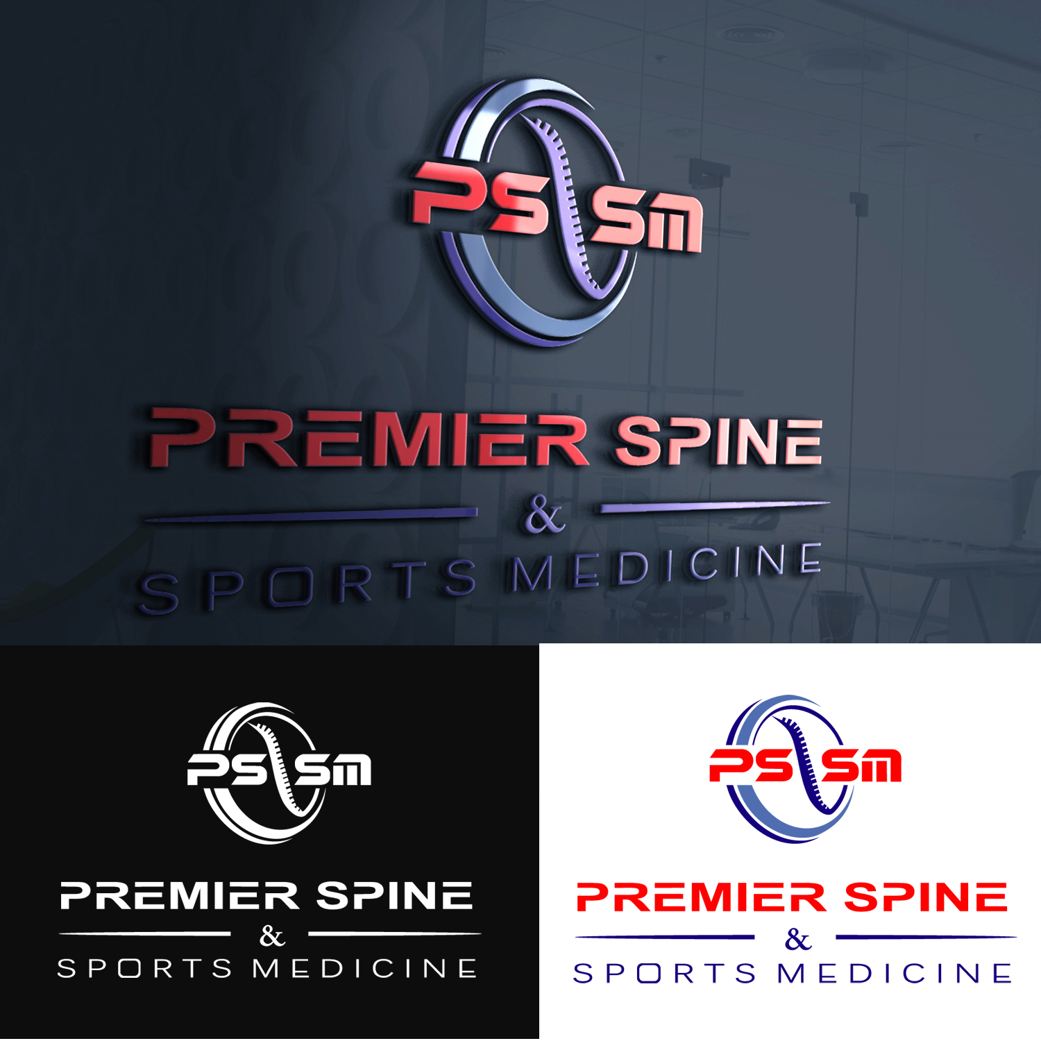 Logo Design by iskak_oni for Premier Spine and Sports Medicine | Design #15546988
