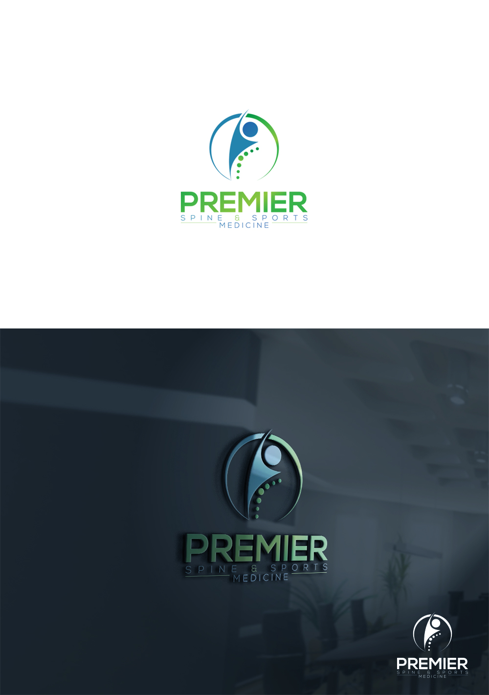 Logo Design by lucky time for Premier Spine and Sports Medicine | Design #15506246