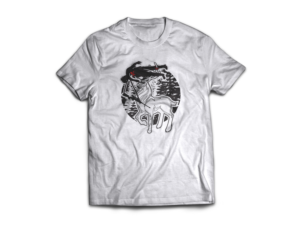 T-Shirt Illustration - Vegan - Deer Killing Hunter             | Diseño Con Ilustración por at-as