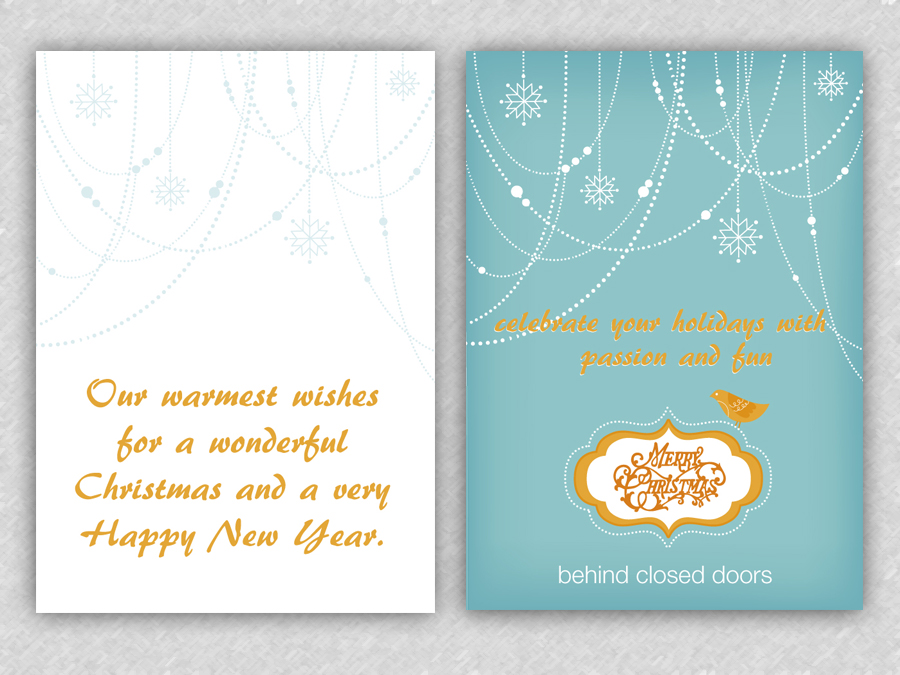 Card Design by Alaya for Behind Closed Doors | Design #2612858