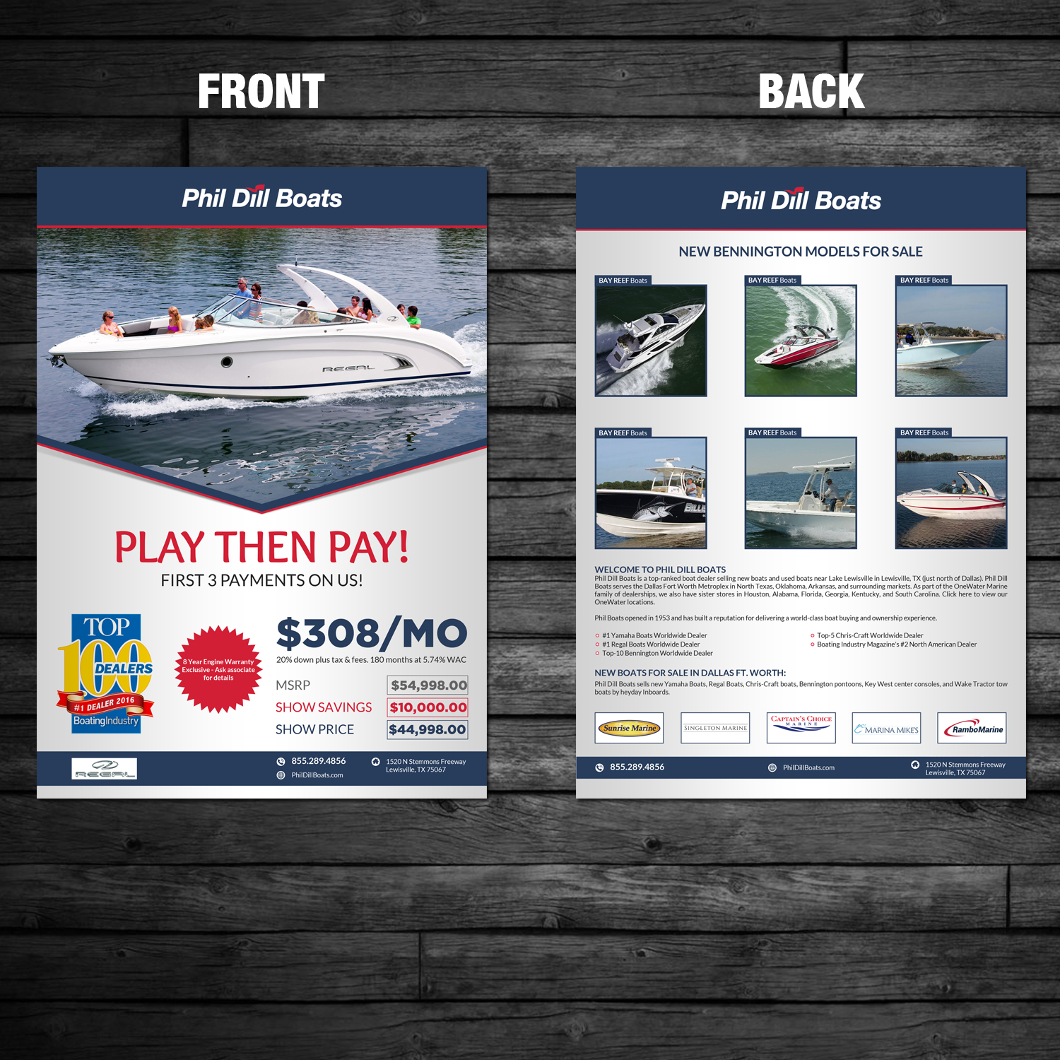 Flyer Design by debdesign for OneWater Marine Group | Design #15929295