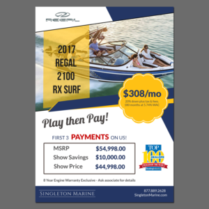 Flyer Design by debdesign for OneWater Marine Group | Design: #15929946