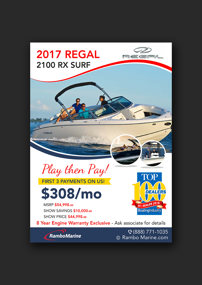 Flyer Design by ecorokerz for OneWater Marine Group | Design #15928123