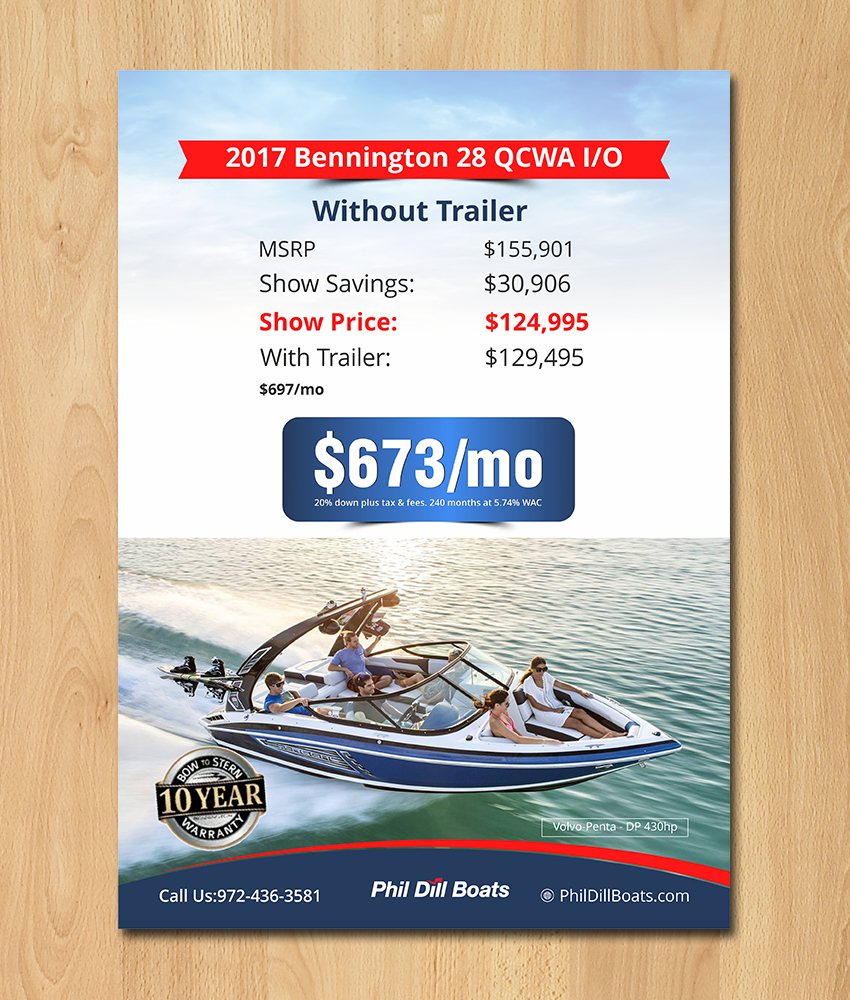 Flyer Design by ecorokerz for OneWater Marine Group | Design #16004894