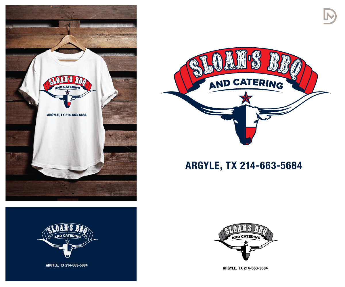 Logo Design by D_Mantra for Sloan's BBQ and Catering Co. | Design #15487515