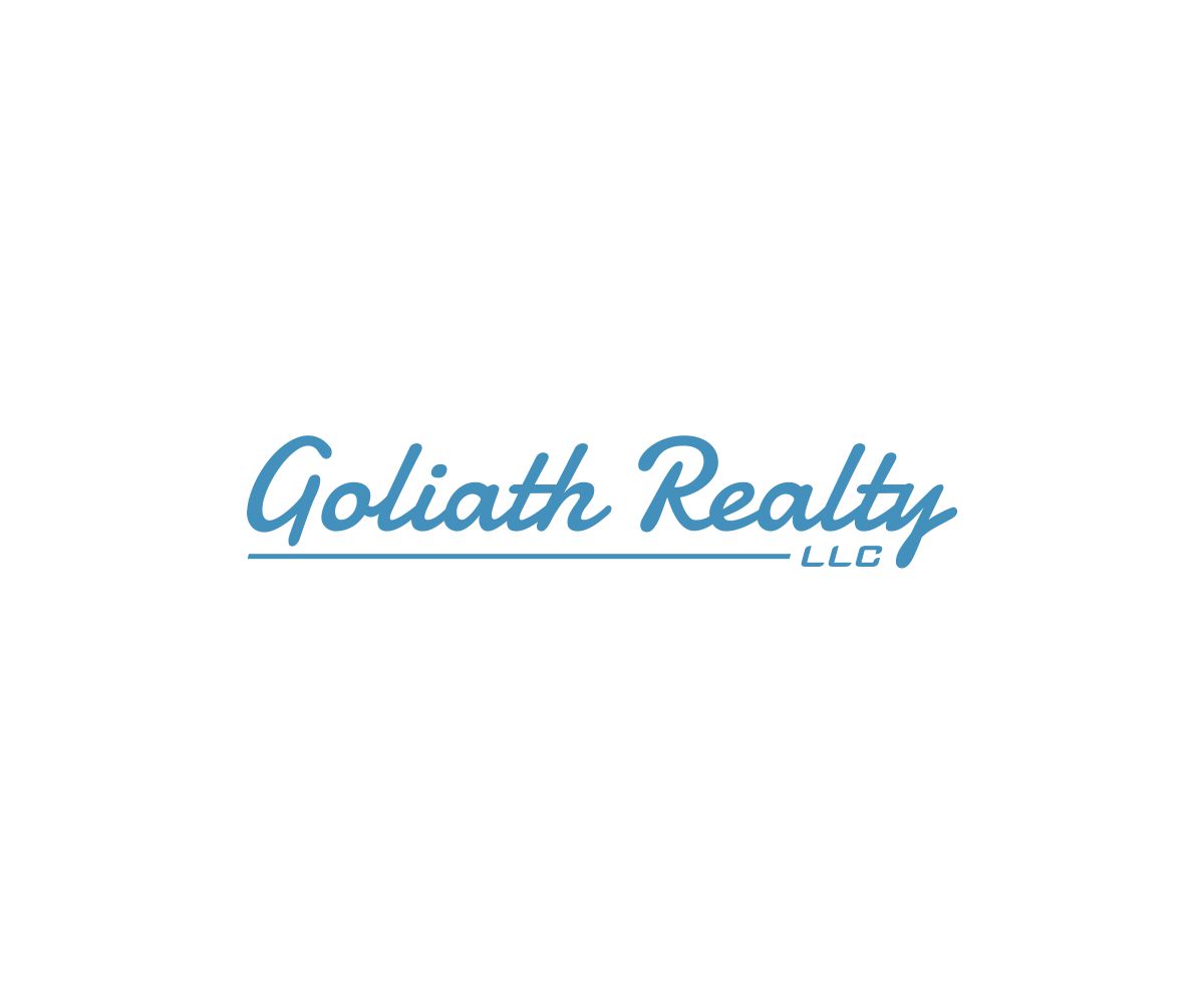 Elegant, Playful, Real Estate Logo Design for Goliath Realty LLC by
