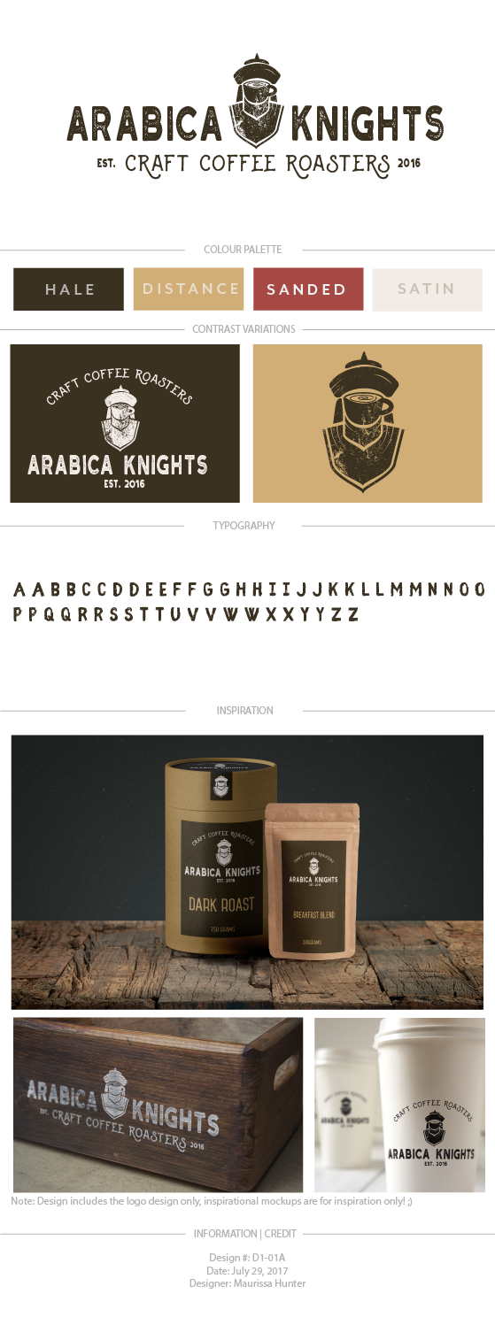 Logo Design by Maurissahunter for Arabica Knights | Design #15601331
