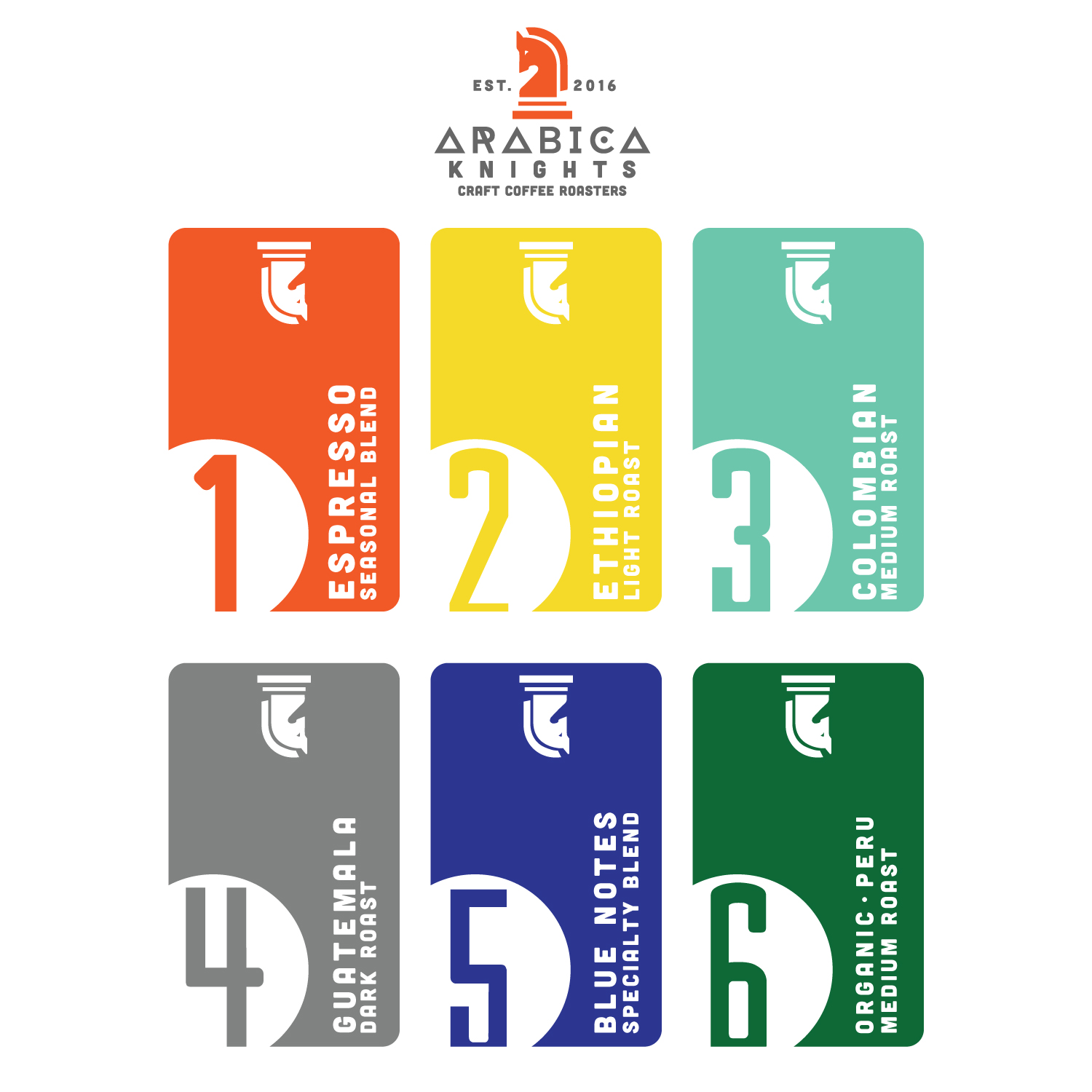 Logo-Design von M.A.D. Co für Arabica Knights | Design #15589486