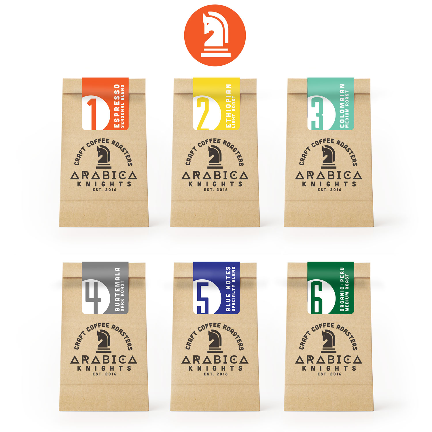 Logo-Design von M.A.D. Co für Arabica Knights | Design #15589976