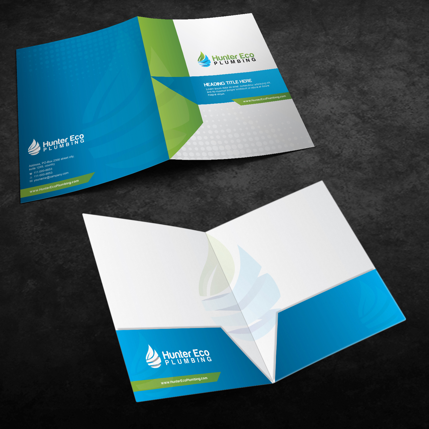 Diseño de Brochure por Achiver para Hunter Eco Plumbing  | Diseño #15490659