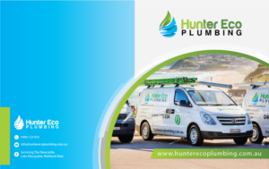 Brochure Design by Alexandar for Hunter Eco Plumbing  | Design: #16722372