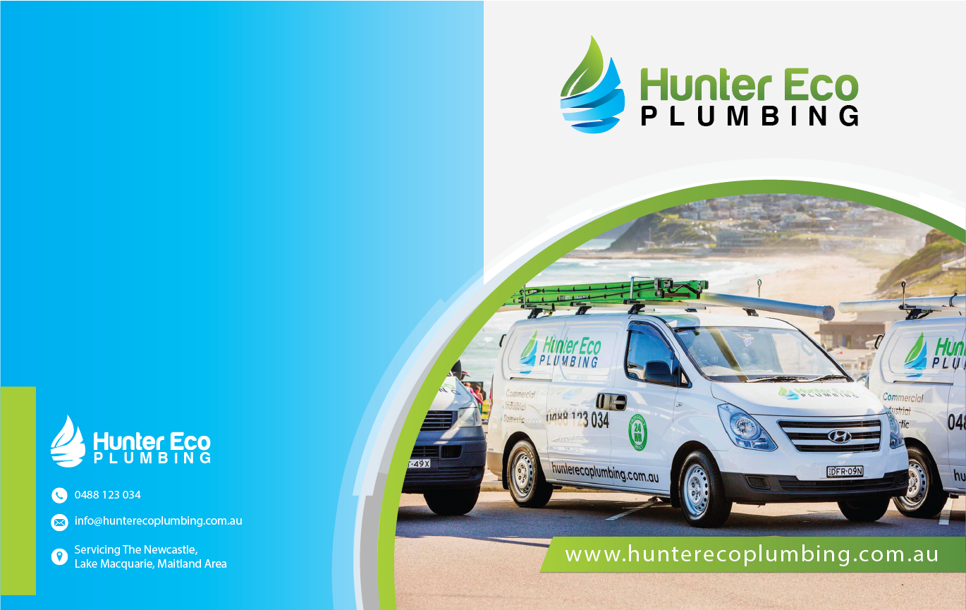 Brochure Design by Alexandar for Hunter Eco Plumbing  | Design #16722397