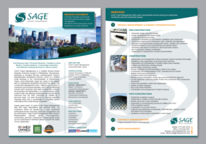 Brochure Design by Achiver for Sage Project Management | Design: #15507782