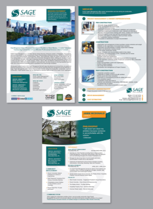 Brochure Design by Achiver for Sage Project Management | Design: #15519944