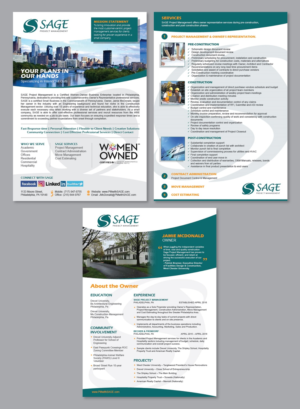 Brochure Design by Achiver for Sage Project Management | Design: #15528010